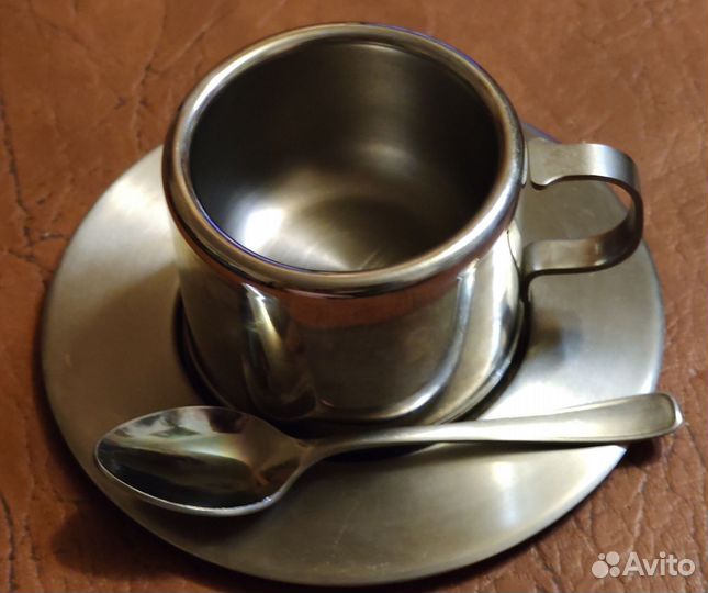 Кофейная чайная пара из нержавеющей стали