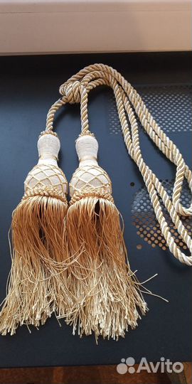 Подхват с кисточкой, бахрома для штор