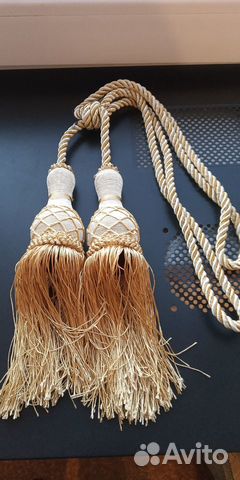 Подхват с кисточкой, бахрома для штор