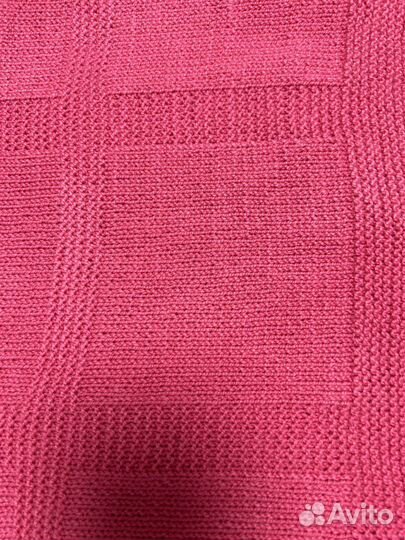 Плед детский, ручная работа, розовый