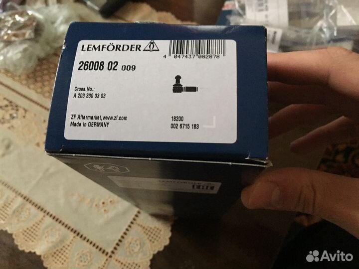 Наконечник рулевой тяги Mercedes-benz Lemforder, 2