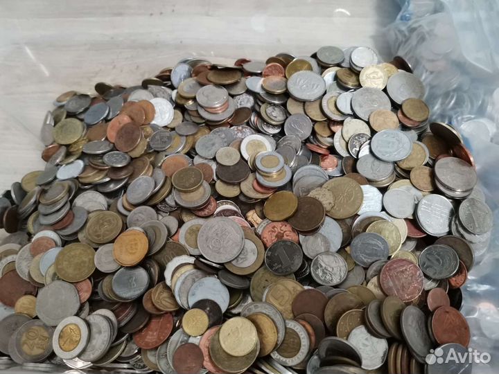 Иностранные монеты килограммами