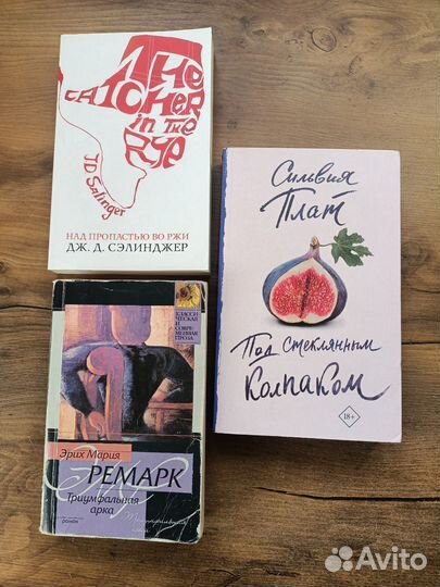 Книги (Ремарк, Сильвия Плат, Сэлинджер)