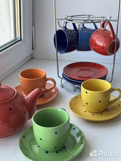 Чайный сервиз подарочный на подставке новый