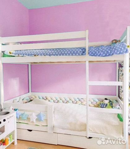 Кровать берёза двухъярусная 