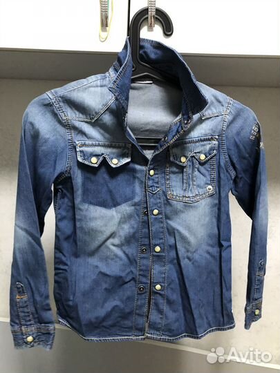 Джинсовые рубашки для мальчика