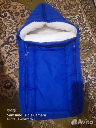 Конверт на выписку для мальчика зимний