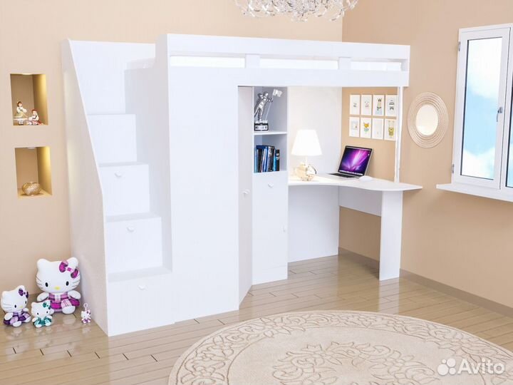 Детская кровать-чердак много вариантов расцветки 6
