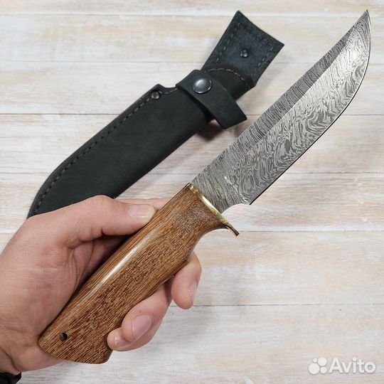 Нож нескладной Лесник ст. Дамаск