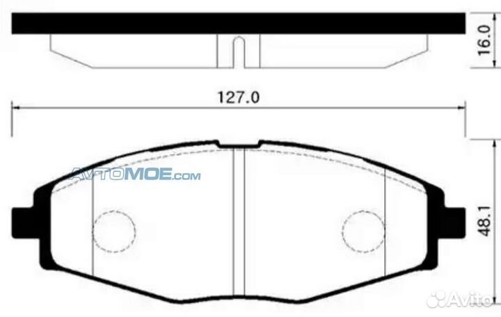 Колодки передние nexia sohc (нов.суппорт) /lanos s