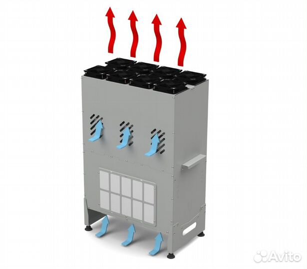 Корпус с разделением потока BigCryptone 6Rv2 6GPU