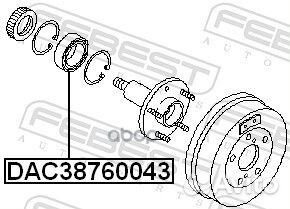 Подшипник ступ.nissan serena 99-05 зад