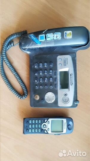 Телефон panasonic с дополнительной трубкой б/у