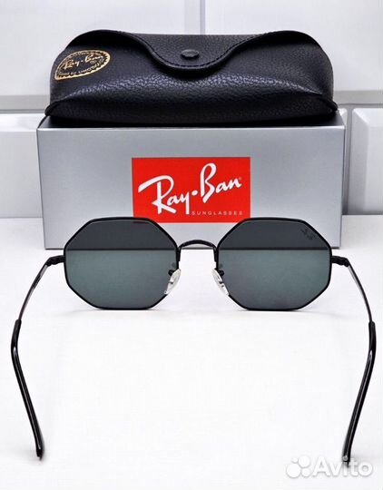 Очки RAY BAN 1972 octagon черные