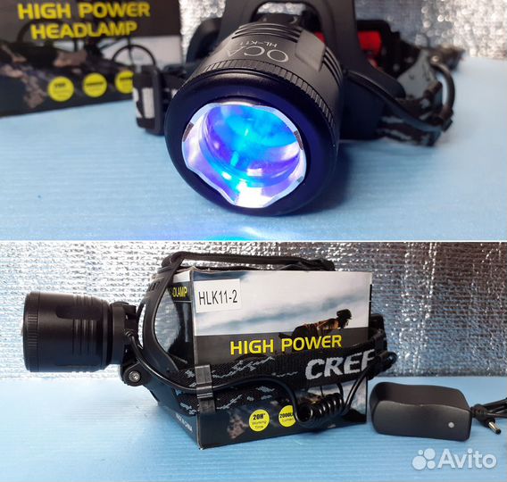 Налобный военный фонарь Оса К11+Уф излучение