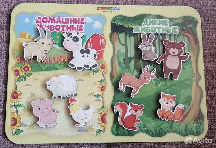 Развивающая игра на липучках