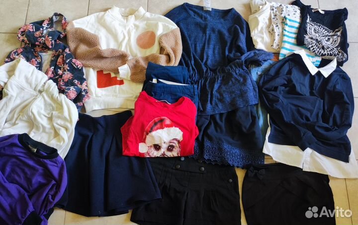 Одежда для девочки пакетом рост 12-140