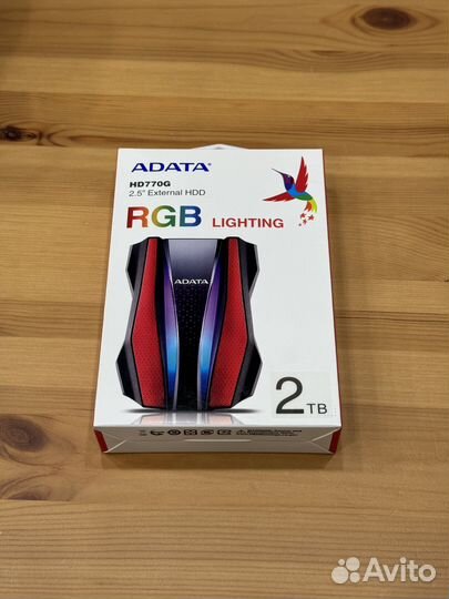 New Внешний жесткий диск Adata RGB lighting, 2 тб