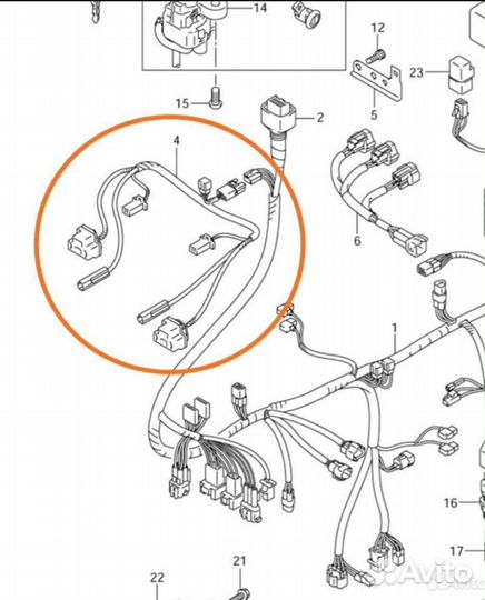 Жгут электропроводки Suzuki SV650S