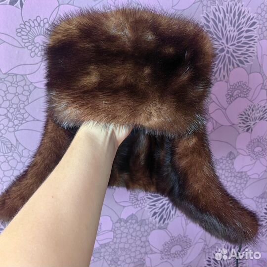 Новая норковая шапка мужская