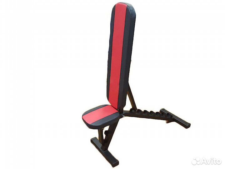 Скамья для Жима штанги лежа Профи - Черно-Красная