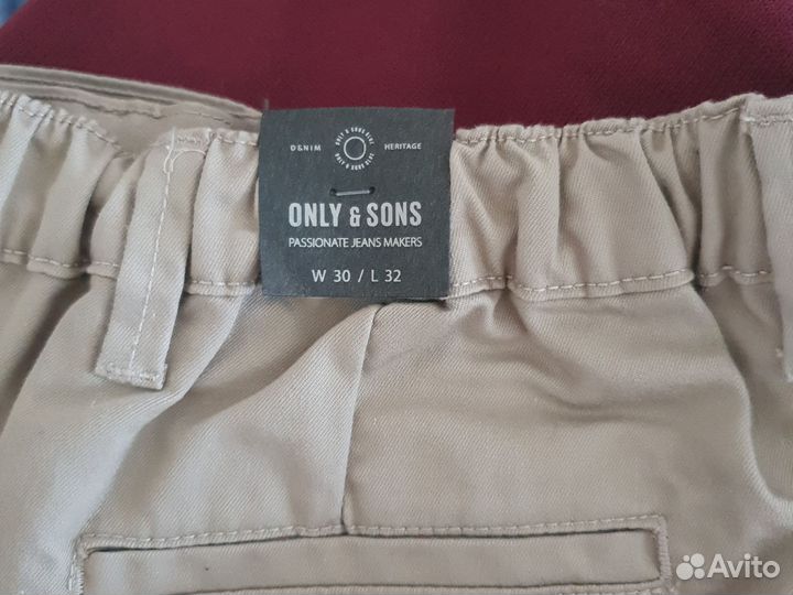 Брюки чинос 30/32 Only& sons