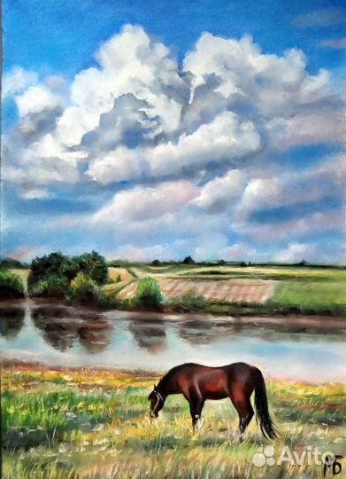 Картина с лошадью 