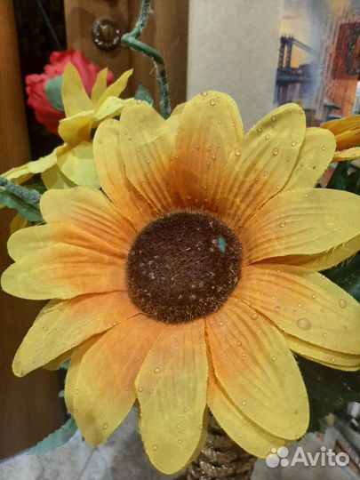 Ваза напольная плетёная для сухоцветов