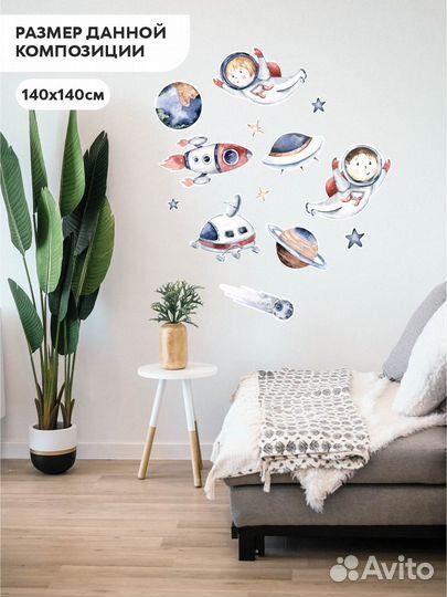 Декор для детской Интерьерные наклейки