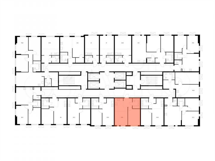 1-к. квартира, 37,8 м², 21/24 эт.