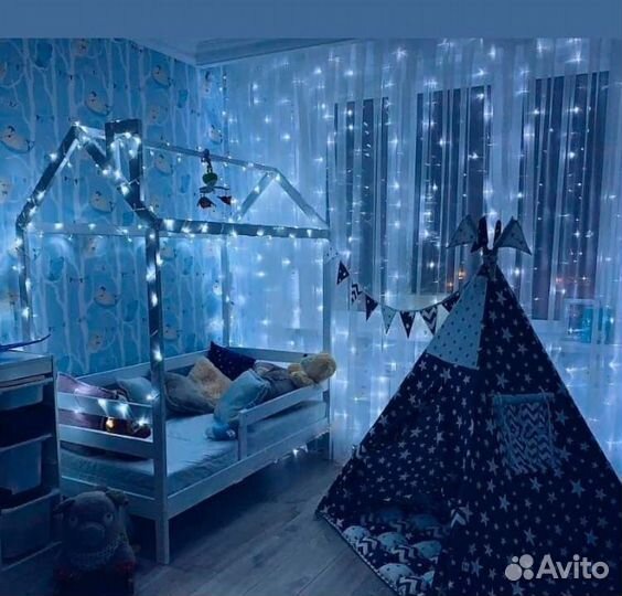Детская кровать домик из массива