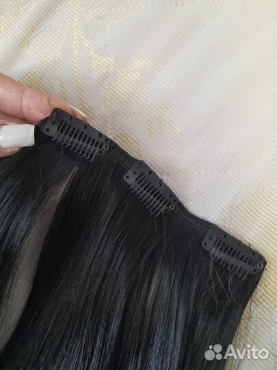 Волосы на заколках 46см