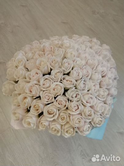 Букет из мыльных роз