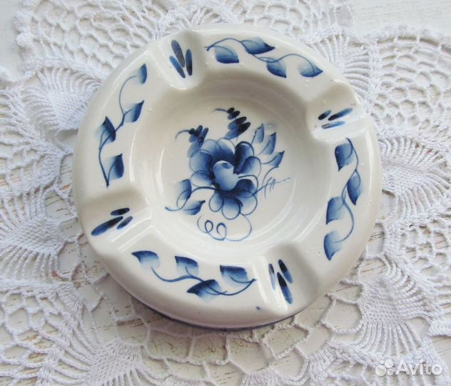 Пепельница Гжель