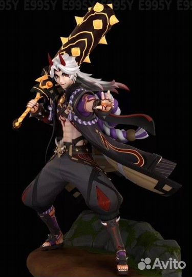 Фигурка Аратаки Итто из геншин импакт, 3D печать