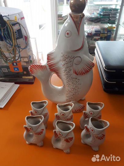 Фарфоровая статуэтка рыбки набор