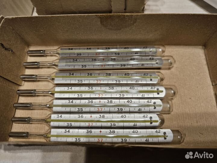 Ртутный градусник СССР с редкой шкалой