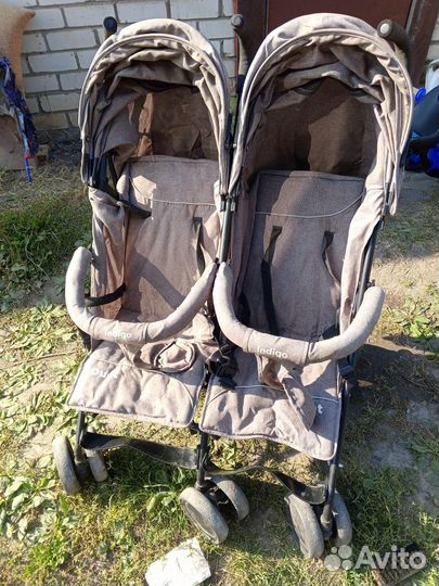 Прогулочная коляска для двойни бу