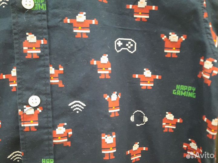 Рубашка новогодняя hm 158p