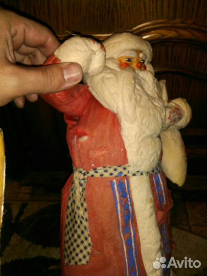 Дед Мороз СССР ватный есть дефекты по бумаги