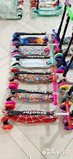 Самокат со складной ручкой (новый)