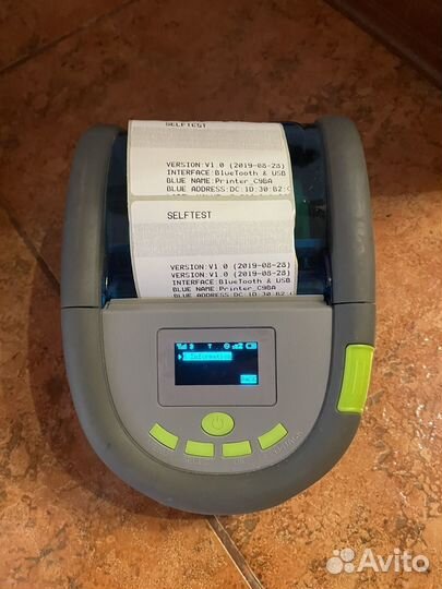 Термопринтер для штрих кодов портативный GP-M320