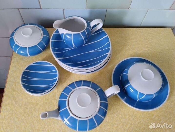 Сервиз чайный ГДР Beyer&Bock Volkstedt