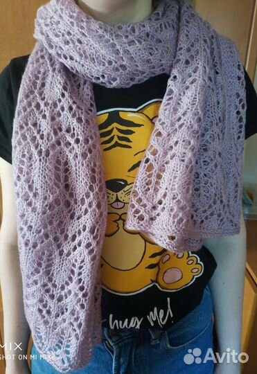 Палантин вязаный