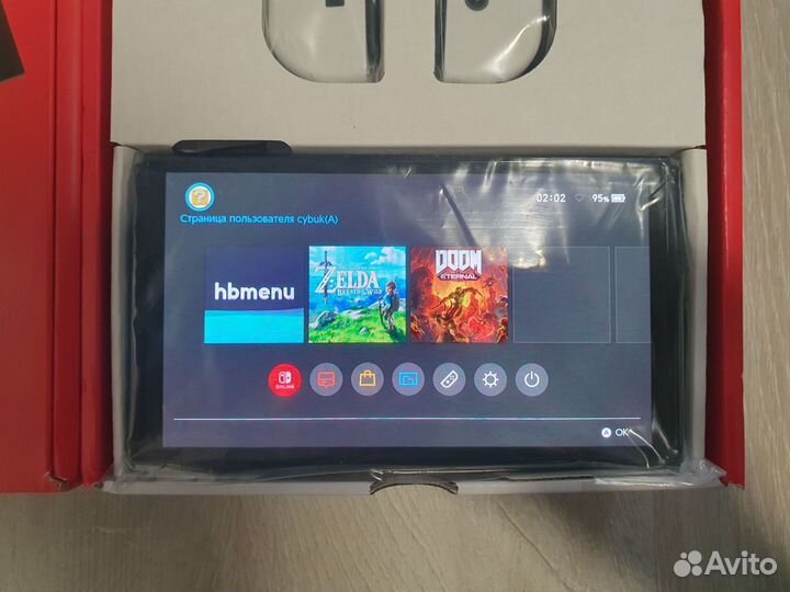 Nintendo Switch Oled новая прошитая 256гб чип