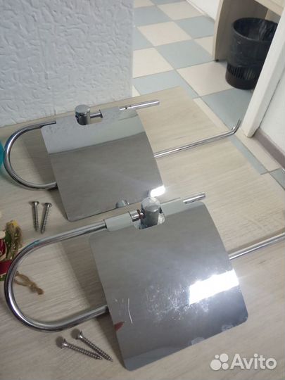 Зеркало для ванной, держатели для бумаги