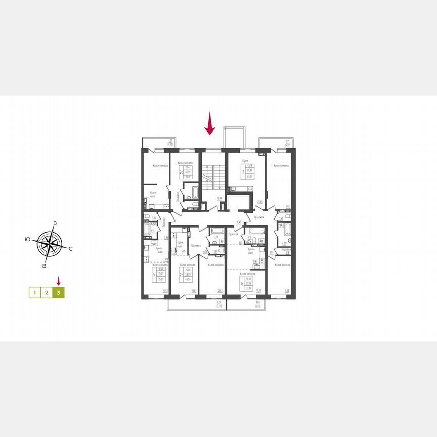 Квартира-студия, 32,9 м², 4/5 эт.