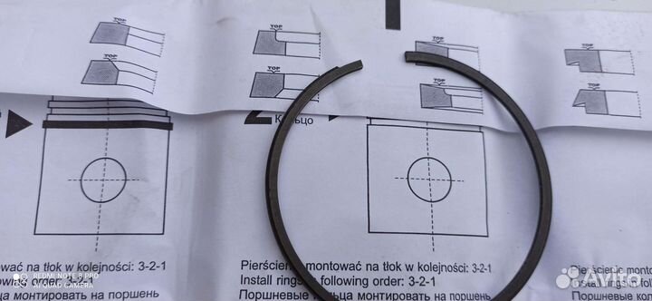 Кольца поршневые ваз 82.4