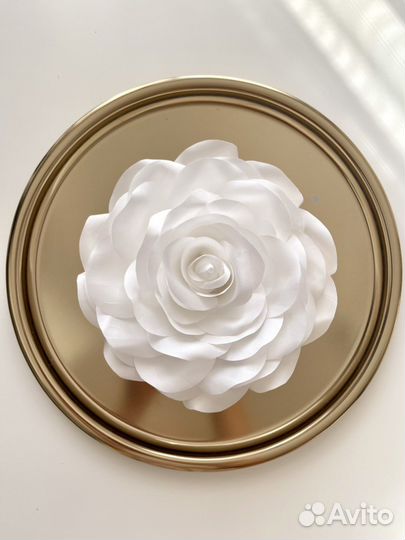 Брошь роза из ткани (разных размеров )