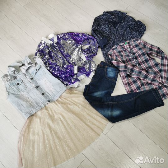 Вещи пакетом на девочку 11-12 лет